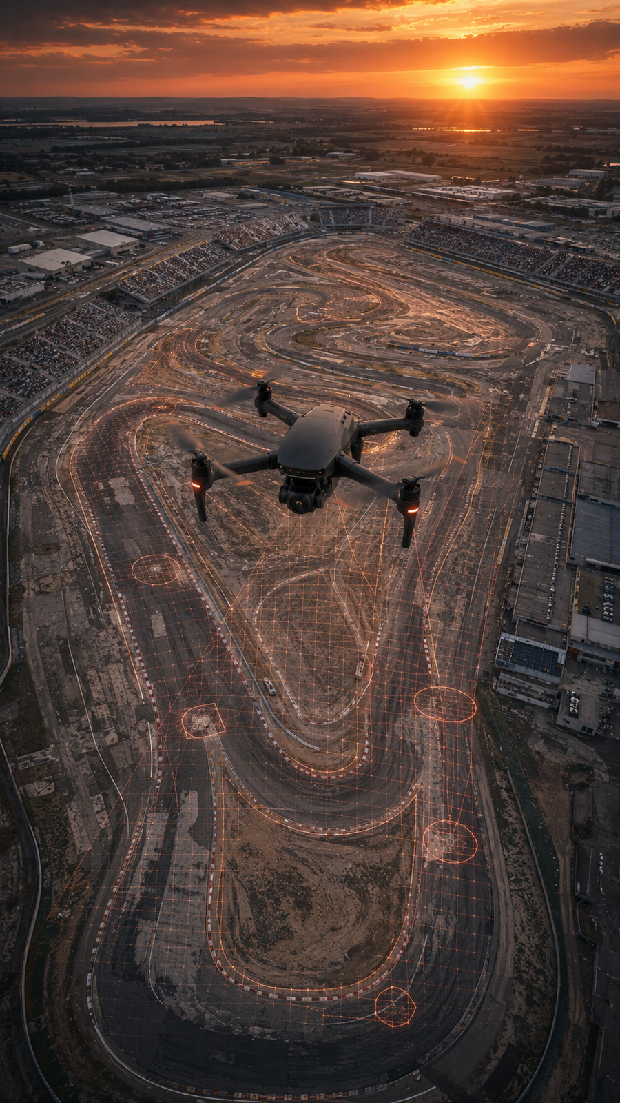 Circuit Nouvelle Aire observé par un drone