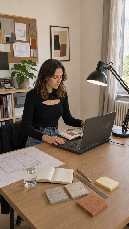 Anaïs au travail